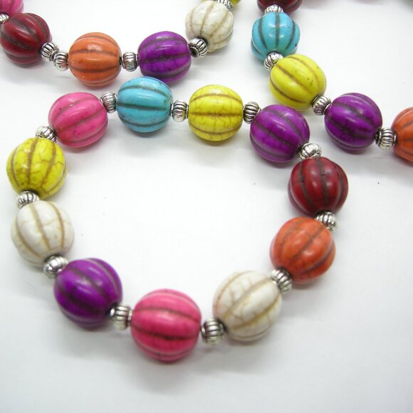 Rainbow Gourd Stretch Bracelet - Picture 4 of 5